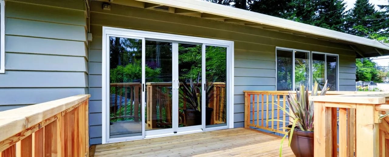 A patio door
